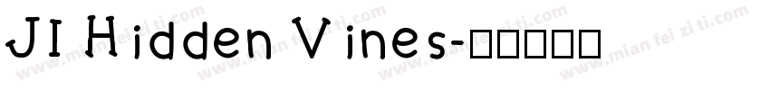 JI Hidden Vines字体转换
